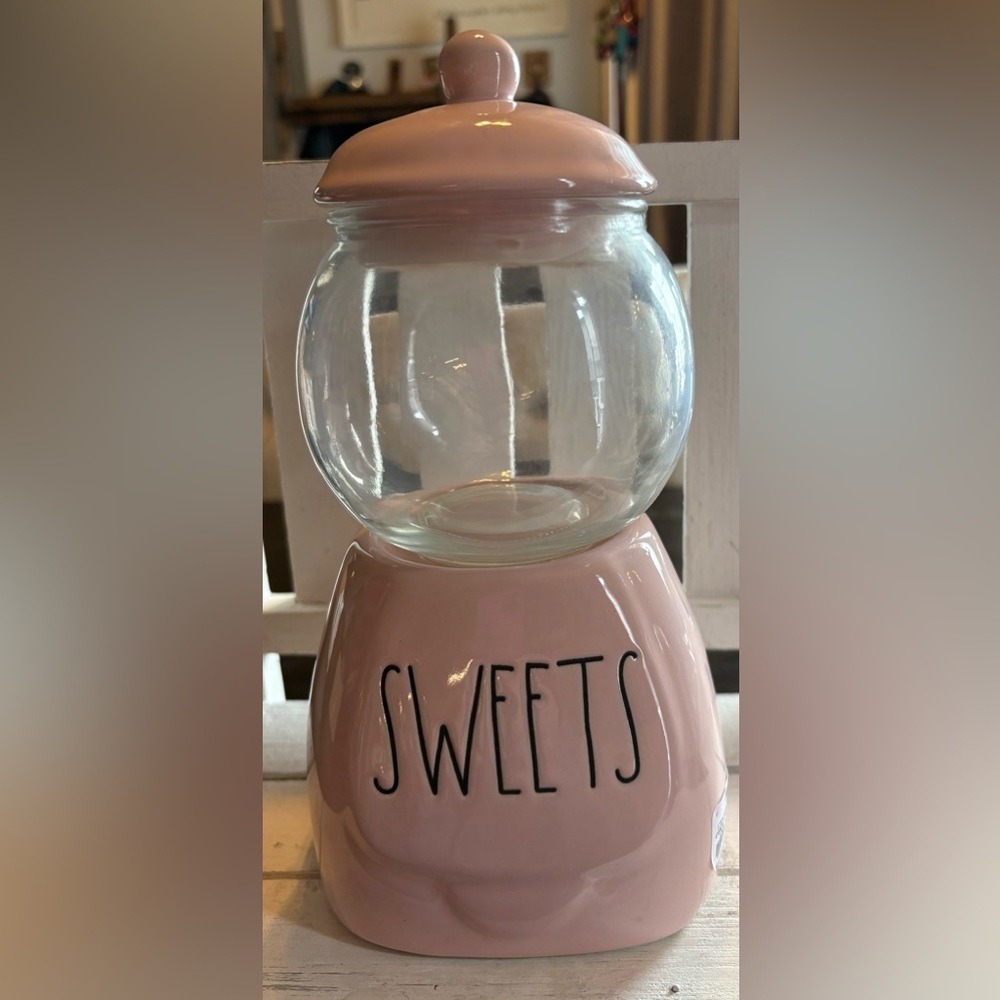 Rae Dunn Pink Sweets Bubble Gum Machine